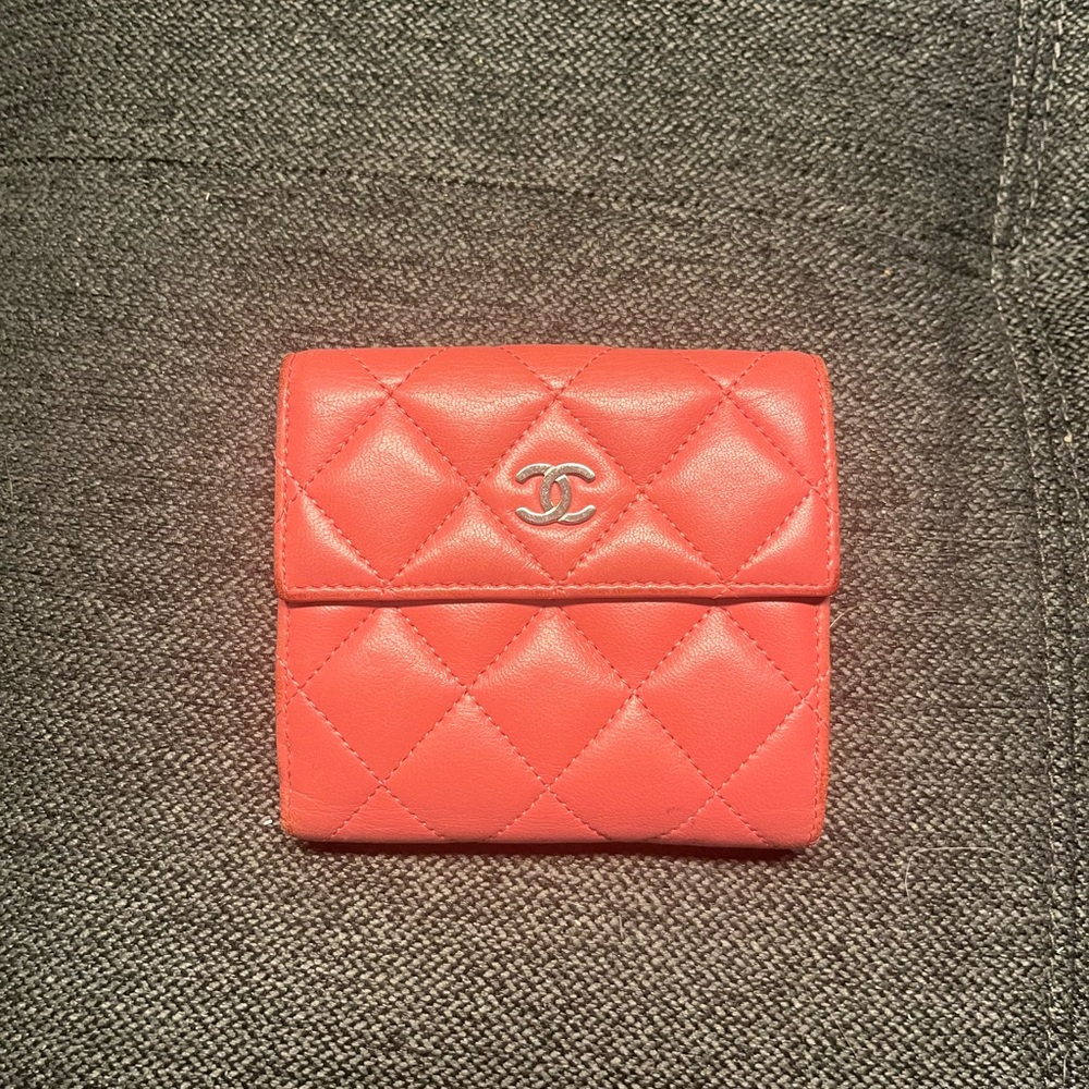 Gorgeous Pink Chanel Lambskin Wallet